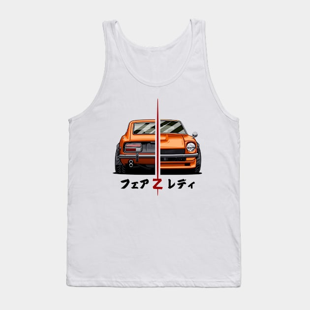 Fairlady Z 240Z (280Z) Front and Rear Tank Top by Markaryan